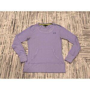 Under Armour women's small (semi-fitted) purple waffle print thermal look top
